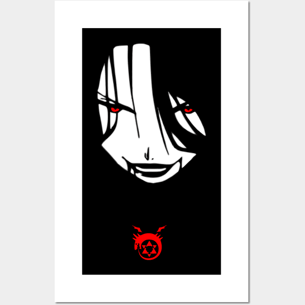 Full Metal Alchemist Humunculus Lust Wall Art by BlackWhiteRed